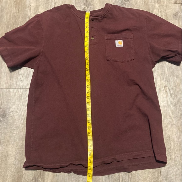 Carhartt Mens Workwear Pocket Henley Shirt - Picture 7 of 9